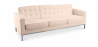 Buy Leather Upholstered Sofa - 3 Seater - Konel Ivory 13247 at Privatefloor