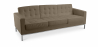 Buy Leather Upholstered Sofa - 3 Seater - Konel Taupe 13247 in the United Kingdom