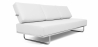 Buy Polyurethane Leather Upholstered Sofa Bed - 3 Seater - Kart White 14621 at Privatefloor
