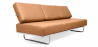Buy Leather Upholstered Sofa Bed - 3 Seater - Kart Light brown 14622 at Privatefloor