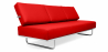Buy Leather Upholstered Sofa Bed - 3 Seater - Kart Red 14622 with a guarantee