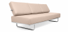 Buy Leather Upholstered Sofa Bed - 3 Seater - Kart Ivory 14622 at Privatefloor