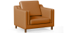 Buy Armchair with Armrests - Upholstered in Leather - Mattathais Light brown 15447 at Privatefloor