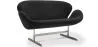 Curved 2 Seater Sofa - Fabric Upholstered - Svin image 9