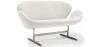 Curved 2 Seater Sofa - Fabric Upholstered - Svin image 9