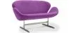 Curved 2 Seater Sofa - Fabric Upholstered - Svin image 9