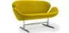 Curved 2 Seater Sofa - Fabric Upholstered - Svin image 9