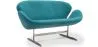 Curved 2 Seater Sofa - Fabric Upholstered - Svin image 9