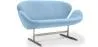 Curved 2 Seater Sofa - Fabric Upholstered - Svin image 9