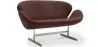 Curved 2 Seater Sofa - Fabric Upholstered - Svin image 9