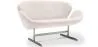 Curved 2 Seater Sofa - Fabric Upholstered - Svin image 9