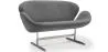 Curved 2 Seater Sofa - Fabric Upholstered - Svin image 9