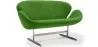 Curved 2 Seater Sofa - Fabric Upholstered - Svin image 9
