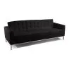 Buy Design Sofa -  (3 seats) - Faux Leather Black 13246
