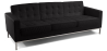 Buy Polyurethane Leather Upholstered Sofa - 3 Seater - Konel Black 13246 - prices