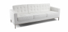 Buy Polyurethane Leather Upholstered Sofa - 3 Seater - Konel White 13246 at Privatefloor