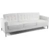 Buy Design Sofa -  (3 seats) - Faux Leather White 13246