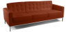 Buy Polyurethane Leather Upholstered Sofa - 3 Seater - Konel Brown 13246 in the United Kingdom