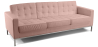 Buy Polyurethane Leather Upholstered Sofa - 3 Seater - Konel Pastel pink 13246 - in the UK