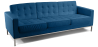 Buy Polyurethane Leather Upholstered Sofa - 3 Seater - Konel Dark blue 13246 home delivery