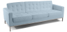 Buy Polyurethane Leather Upholstered Sofa - 3 Seater - Konel Pastel blue 13246 with a guarantee