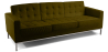 Buy Polyurethane Leather Upholstered Sofa - 3 Seater - Konel Olive 13246 - in the UK