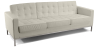 Buy Polyurethane Leather Upholstered Sofa - 3 Seater - Konel Ivory 13246 - prices