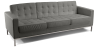 Buy Polyurethane Leather Upholstered Sofa - 3 Seater - Konel Grey 13246 at Privatefloor
