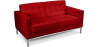 Buy Polyurethane Leather Upholstered Sofa - 2 Seater - Konel Red 13242 home delivery