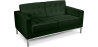 Buy Polyurethane Leather Upholstered Sofa - 2 Seater - Konel Green 13242 - in the UK