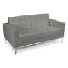 Buy Design Sofa -  (2 seats) - Faux Leather Grey 13242