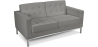 Buy Polyurethane Leather Upholstered Sofa - 2 Seater - Konel Grey 13242 - in the UK