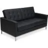 Buy Design Sofa - (2 seats) - Premium Leather Black 13243