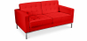 Buy Leather Upholstered Sofa - 2 Seater - Konel Red 13243 with a guarantee
