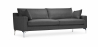 Buy Living-room Sofa 3 seats Fabric Dark grey 26729 - in the UK