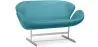 Curved Sofa - Polyurethane Leather Upholstered - 2 Seater - Svin image 9
