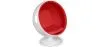 Ball Design Armchair - Upholstered in Faux Leather - Batton image 9
