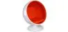 Ball Design Armchair - Upholstered in Faux Leather - Batton image 9