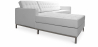 Buy Chaise longue design - Leather upholstery - Nova White 15186 - prices