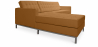 Buy Chaise longue design - Leather upholstery - Nova Light brown 15186 at Privatefloor