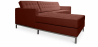 Buy Chaise longue design - Leather upholstery - Nova Chocolate 15186 - prices