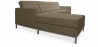 Buy Chaise longue design - Leather upholstery - Nova Taupe 15186 in the United Kingdom