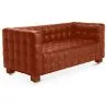 Buy Design Sofa from the Nubus Suite (2 seats) - Faux Leather Brown 13252