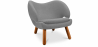Buy Fabric Upholstered Armchair - Scandinavian Design - Pelitano Light grey 16506 at Privatefloor
