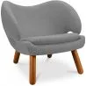 Buy Pelitane Scandinavian Design Armchair  - Fabric Light grey 16506