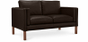 Buy Leather Upholstered Sofa - 2 Seater - Mordecai Chocolate 13922 home delivery