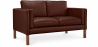 Buy Leather Upholstered Sofa - 2 Seater - Mordecai Cognac 13922 - prices