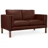 Buy Design Sofa Mordecai (2 seats)  - Premium Leather Cognac 13922