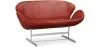 Curved Sofa - Leather Upholstered - 2 Seater - Svin image 9