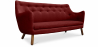 Buy Linen Upholstered Sofa - Scandinavian Style - 3 Seater - Poetes Red 54722 - in the UK